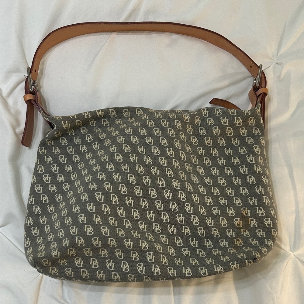 Dooney & Bourke Gray Monogram Shoulder Bag
